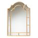 Bedivere Modern Glam And Luxe Antique Goldleaf Metal Accent Wall Mirror by Baxton Studio in Gold