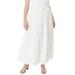 Plus Size Women's Knit Skirt by Roaman's in White (Size 14/16)