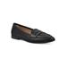 Women's Noblest Flat by White Mountain in Black Smooth (Size 9 M)