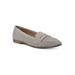 Women's Noblest Flat by White Mountain in Winter White (Size 10 M)