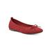 Women's Sashay Flat by White Mountain in Red Fabric (Size 9 1/2 M)