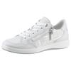 Sneaker ARA "ROMA", Damen, Gr. 4,5 (37,5), weiß (sanftes weiß), Glattleder, Veloursleder, sportlich, Schuhe Sneaker, mit High Soft-Fußbett, Freizeitschuh, Halbschuh, Schnürschuh, Topseller