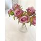 Artificial Small Rose Bouquet, Artificial Roses for Flower Arranging, Pink Roses, Pink Purple Artificial Flowers, Bouquet, Faux Roses