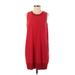 Athleta Casual Dress - Mini High Neck Sleeveless: Red Print Dresses - Women's Size Small