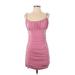 Lovers + Friends Casual Dress - Mini: Pink Solid Dresses - Women's Size Small