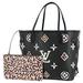 Louis Vuitton Bags | Louis Vuitton Tote Bag Neverfull Mm Monogram Leather Black Multicolor | Color: Black/Brown | Size: Os