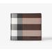 Burberry Bags | Burberry Men’s Bill Wallet Bifold Card Giant Check E-Canvas In Dark Birch Brown | Color: Brown | Size: 4.3”/3.7”