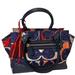 Coach Bags | Coach Multi-Color C Legacy Heritage Candace Carry-All Satchel Hand Bag | Color: Blue/Red | Size: Os