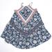 American Eagle Outfitters Dresses | American Eagle Mini Dress Womens Size Xl Blue Floral Print Sleeveless Boho | Color: Blue | Size: Xl