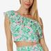 Lilly Pulitzer Tops | Lilly Pulitzer Kasida Ruffle Top Only Size 2 Nwt | Color: Green/Pink | Size: 2