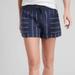 Athleta Shorts | Athleta Cabo Linen 4" Shorts In Navy White Stripe - Size 4 | Color: Blue/White | Size: 4