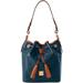 Dooney & Bourke Bags | Dooney & Bourke Wexford Leather Tasha Drawstring Shoulder Bag - Midnight Blue | Color: Blue | Size: Os