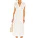 Free People Dresses | Free People X Revolve All Occasions Shirt Dress In Ivory Size Medium- Midi | Color: Cream/White | Size: M