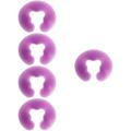 Angoily 5pcs Silicone Body Pillow Massage Face Cushion Pillow Face Relax Pillow Headrest Face Down Spa Face for Massage Clip Hard Bottom Round Pillow Purple Silica Gel Travel