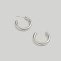 Madewell Jewelry | Madewell Chunky Small Hoop Earring | Color: Silver | Size: Os