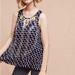 Anthropologie Tops | Anthropologie Saffron Swing Tank Top By Moulinette Soeurs - Size Large | Color: Blue/Cream | Size: L