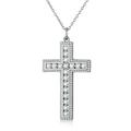 LOFIRY Trendy Dainty Cuban Pendants 18K Gold Necklace Chain Couple 925 Sterling Silver Cross Necklaces Pendant Jewelry Women Men