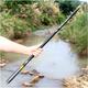 Retractable Hand Rods, Hand Fishing Rods Ultra Hard Carbon Fibre Carp Retractable Stream Rods Freshwater Rivers (Color : Schwarz, Size : 2.7M)