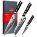 Damascus Knife Set 3 PCS, Japanese Super Steel Damascus Kitchen Knife Set, High Carbon Professional Ultra-Sharp Chef Knife Set