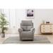 Swivel Rocker Fabric Recliner Chair - Reclining Chair Manual, Single Modern Sofa Home Theater Seating for Living Room