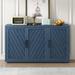 3 Door Large Storage Retro Sideboard with Adjustable Shelves