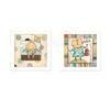 Set Of Two Nursery Pictures White Framed Print Wall Art