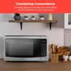 Countertop Microwave Oven, Digital Microwave 1000 Watts with 6 Auto Menus, 10 Power Levels, Eco Mode, Memory, Mute, Safety Lock