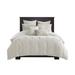 Gracie Mills Cora Oversized Cotton Clipped Jacquard Comforter Set with Euro Shams Throw Pillows