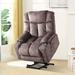 Power Lift Recliner Chair For Elderly, 3 Positions Reclining Chairs With 2 Cup Holders, Electric Sofa Recliner for Livingroom