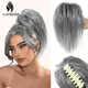 Extensions de cheveux queue de cheval à pince synthétique pour femmes postiche bricolage chignon