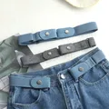 Taille élastique réglable pour hommes et femmes jeans sans structure jupes de pantalons ceinture