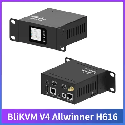 BliKVM-Appareil Soc V4 Allwinner H616 KVM sur IP PoE compatible HDMI boucle vidéo via PiKVM