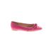 NY&C Flats: Pink Solid Shoes - Women's Size 7 - Almond Toe