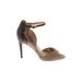 Jessica Simpson Heels: Tan Shoes - Women's Size 6 1/2 - Open Toe