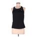 Nike Active Tank Top: Black Polka Dots Activewear - Women's Size Medium