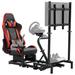 Inbox Zero Reclining Ergonomic PC & Racing Game Chair in Red Foam Padding in Black/Red | 44.7 H x 32 W x 53.2 D in | Wayfair
