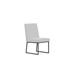 Case & Canvas Side Chair Dining Chair Upholstered, Metal in Black/White | 36.6 H x 20.5 W x 22.3 D in | Wayfair MAS-DC-A0T
