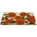 Floral Outdoor Doormat Coir in Brown/Red Home Furnishings by Larry Traverso | 30 H x 18 W in | Wayfair TR0772