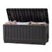 Underyr 92 Gallons Water Resistant Resin Lockable Deck Box Resin in Black | 23.2 H x 50.4 W x 21.2 D in | Wayfair deckbox-1262