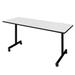 Symple Stuff Kobe Mobile T-Base Training Seminar Table Steel in White | 29" H x 60" L x 24" W | Wayfair FFE0CE68FDAE45AFA71B54F1483BD733