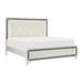 Rosdorf Park Kippen Upholstered Standard Bed Upholstered in White | 63 H x 79.5 W x 86 D in | Wayfair EE891F201BF34CE7BB026538A4937E3E