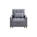 Sofa Chair - Sleeper Chair - Latitude Run® Convertible Sleeper Sofa Chair Bed, Adjustable Chair w/ Pillow, Multi-Functional Sleeper Chair w/ Soft Velvet Fabric Fabric | Wayfair