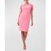 Keshi 2 Pleated-sleeve Crepe Midi Dress