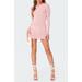 Alaric Open Back Long Sleeve Minidress