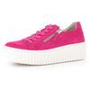 Plateausneaker GABOR, Damen, Gr. 41, pink, Ziegenveloursleder, sportlich, Schuhe, mit Best Fitting Ausstattung, Freizeitschuh, Halbschuh, Schnürschuh