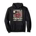 I Kissed A Firefighter IGot Lucky - Goldmünze Kleeblatt Pullover Hoodie