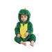 Baby Girl Boy Winter Flannel Jumpsuit Hooded Animal Cosplay Romper One Piece Pajamas Long Sleeve Cartoon Zipper Bodysuit