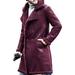 Cathalem Adult Coat Toddler Coats Tan Workout Jacket Winter Coat Lapel Long Sleeve Padded Leather Jacket Vintage Thick Coat Sheepskin 3xl (Red XL)