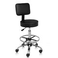 OmySalon Drafting Chair Ergonomic Office Desk Chair with Back Support Tall Adjustable Rolling Stool with Footrest & Thick Seat Cushion Computer Chair for Salon Medical Spa Home Bar Kitchen Studio