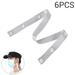 6 pcs Face Mask Neck Strap Holder Snap Button Design Mask Extension Lanyard Loss Protection for Adult Kids